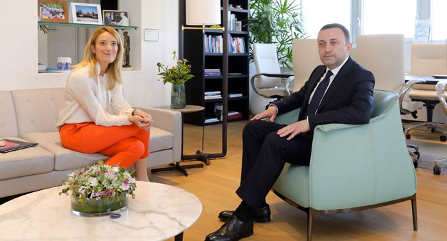 ირაკლი ღარიბაშვილი ევროპარლამენტის პრეზიდენტს შეხვდა