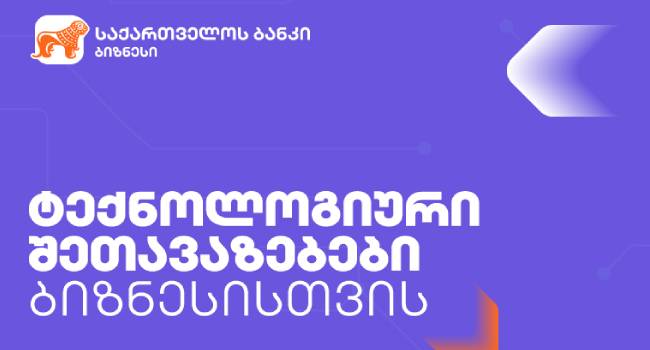 საქართველოს ბანკი  მცირე და საშუალო ბიზნესებს ტექნოლოგიურ პლატფორმებზე შეღავათებს სთავაზობს
