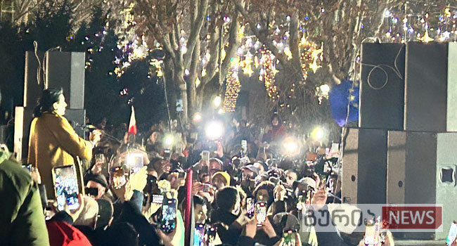 სალომე ზურაბიშვილი: “მე ვიქნები მთავარსარდალი ქართული ჯარის” _ ამ დროს მიკროფონი გაითიშა